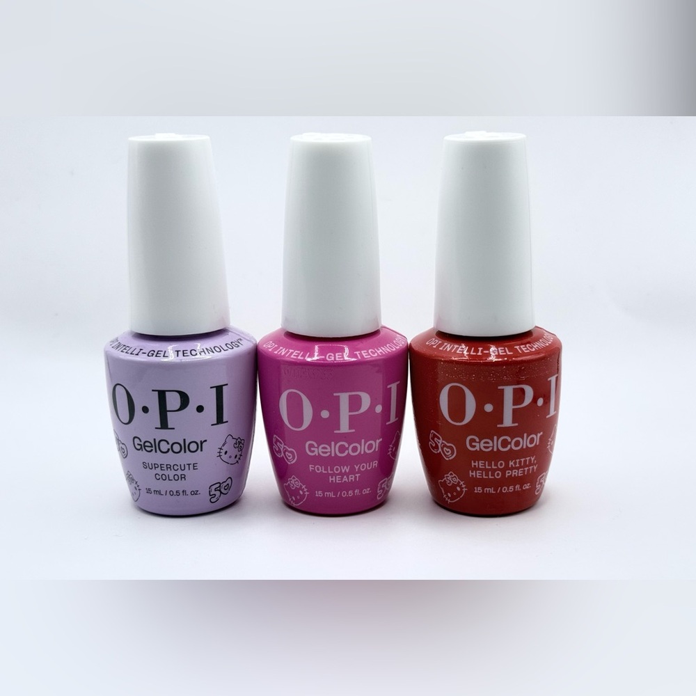 3pc~OPI X HELLO KITTY GelColor Nail Polish
